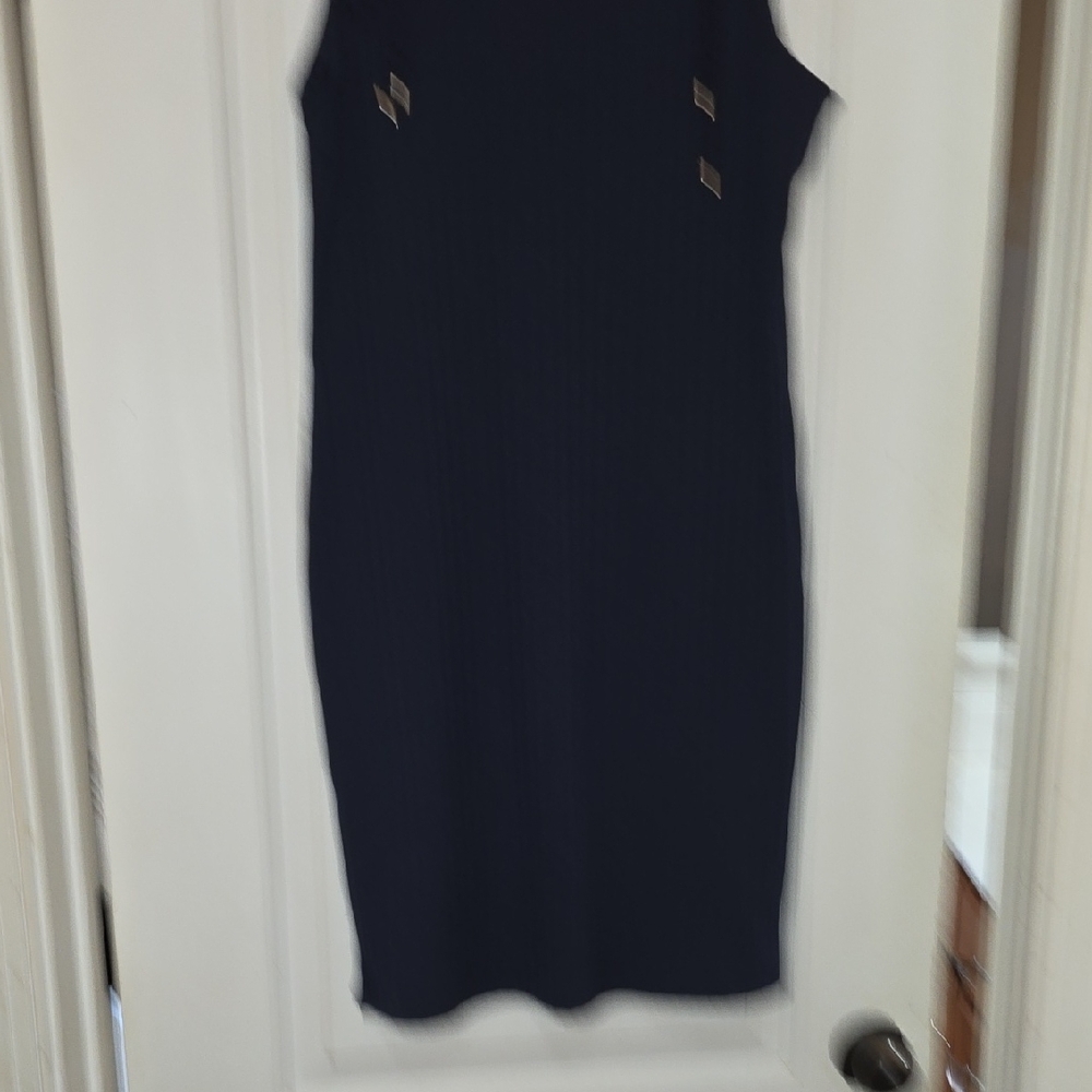 Michael Kors Dark Blue Midi Dress